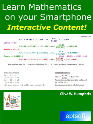 cover image of Learn Mathematics on Your Smartphone